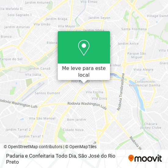 Padaria e Confeitaria Todo Dia mapa