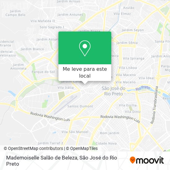 Mademoiselle Salão de Beleza mapa