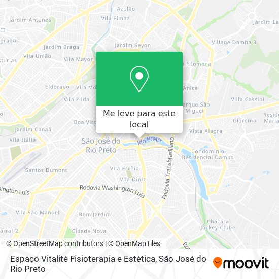 Espaço Vitalité Fisioterapia e Estética mapa