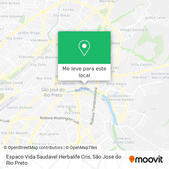 Espaco Vida Saudável Herbalife Cris mapa