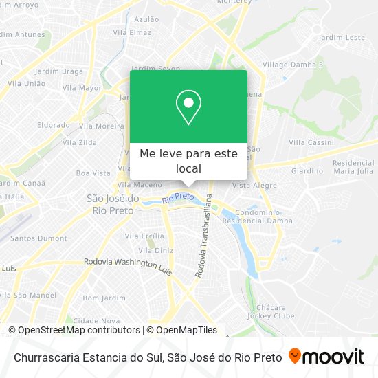 Churrascaria Estancia do Sul mapa