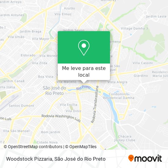 Woodstock Pizzaria mapa