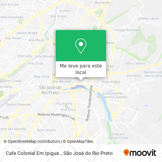 Cafe Colonial Em Ipigua . mapa