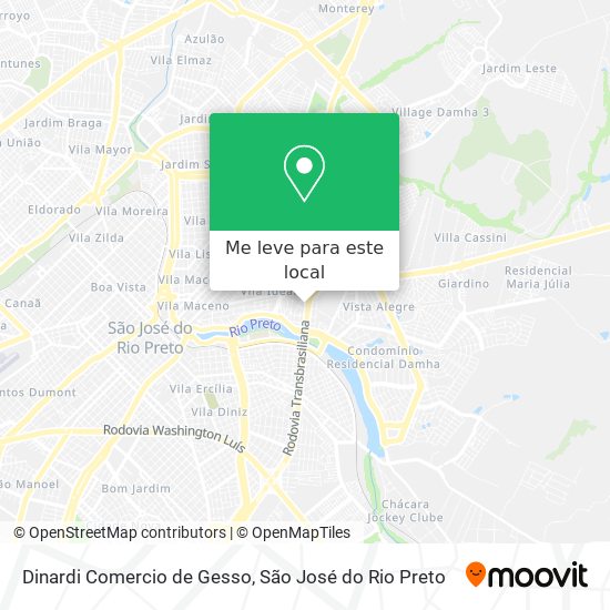 Dinardi Comercio de Gesso mapa
