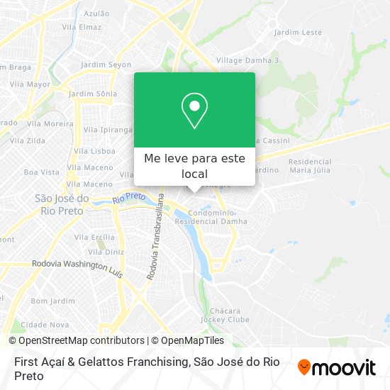 First Açaí & Gelattos Franchising mapa