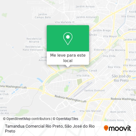 Tamandua Comercial Rio Preto mapa
