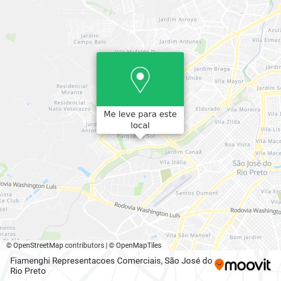 Fiamenghi Representacoes Comerciais mapa