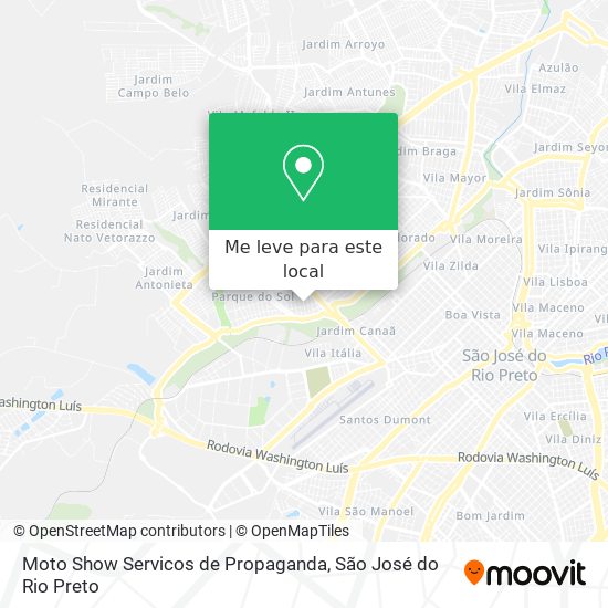 Moto Show Servicos de Propaganda mapa