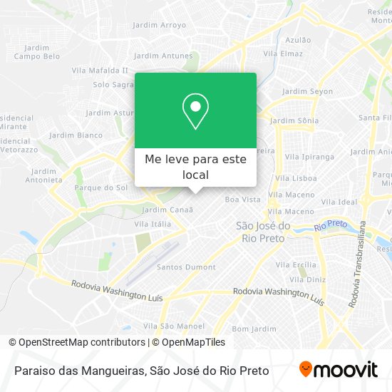 Paraiso das Mangueiras mapa