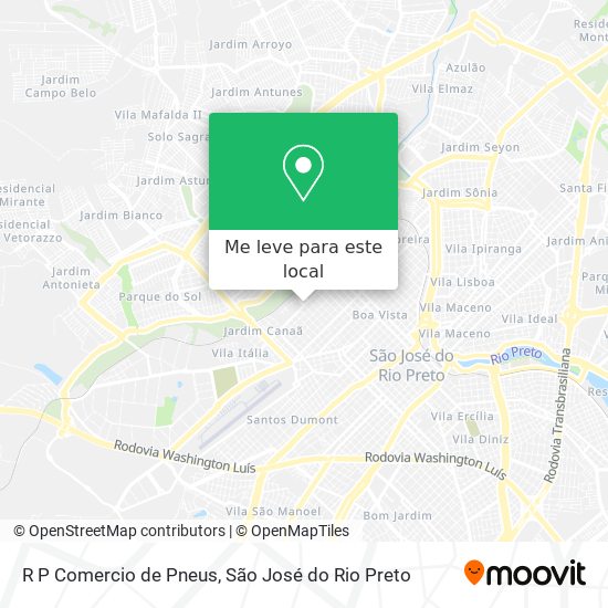 R P Comercio de Pneus mapa