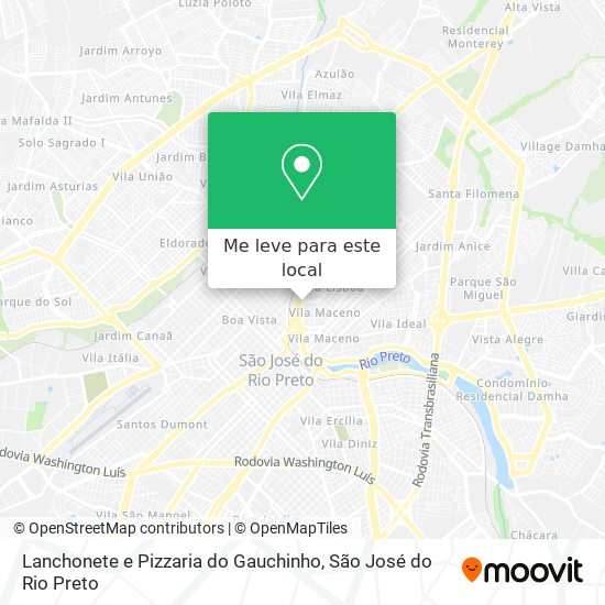 Lanchonete e Pizzaria do Gauchinho mapa