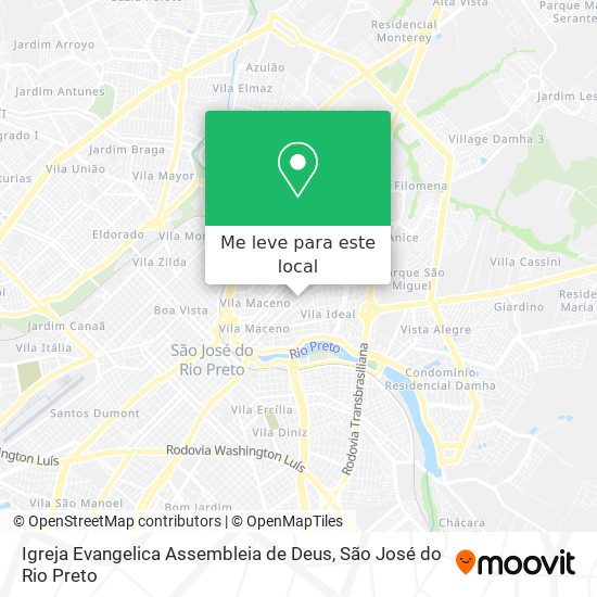 Igreja Evangelica Assembleia de Deus mapa