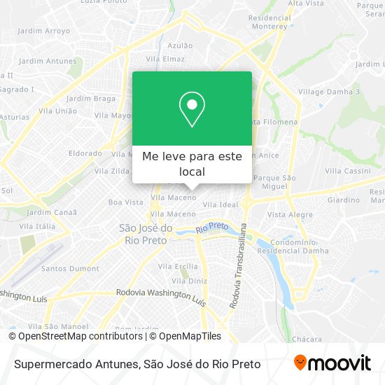 Supermercado Antunes mapa