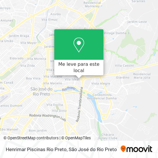 Henrimar Piscinas Rio Preto mapa