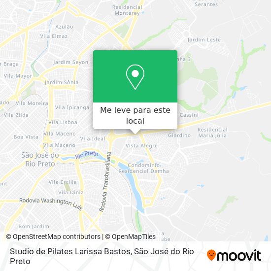 Studio de Pilates Larissa Bastos mapa
