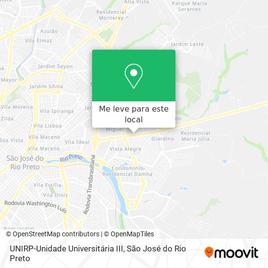 UNIRP-Unidade Universitária III mapa