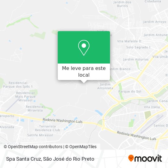 Spa Santa Cruz mapa