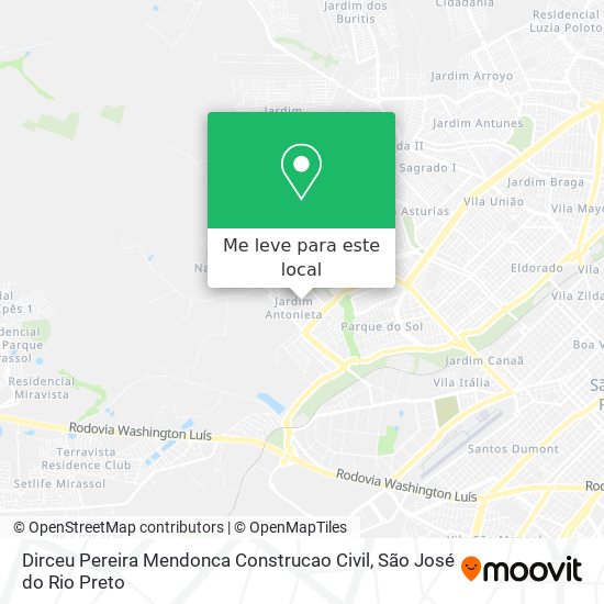 Dirceu Pereira Mendonca Construcao Civil mapa