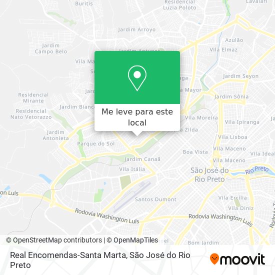 Real Encomendas-Santa Marta mapa