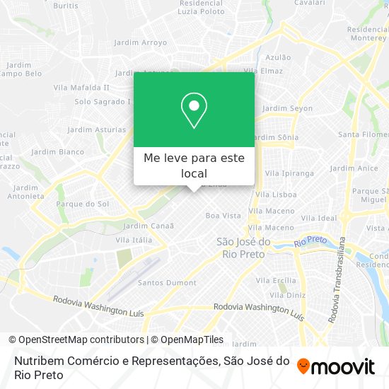 Nutribem Comércio e Representações mapa