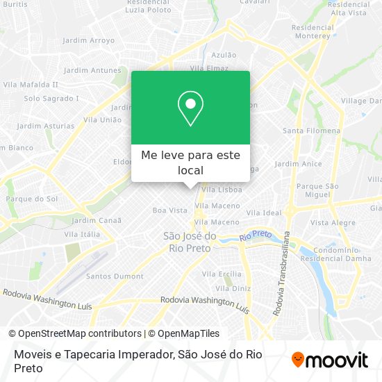 Moveis e Tapecaria Imperador mapa