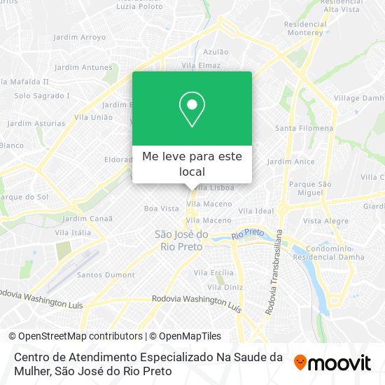 Centro de Atendimento Especializado Na Saude da Mulher mapa