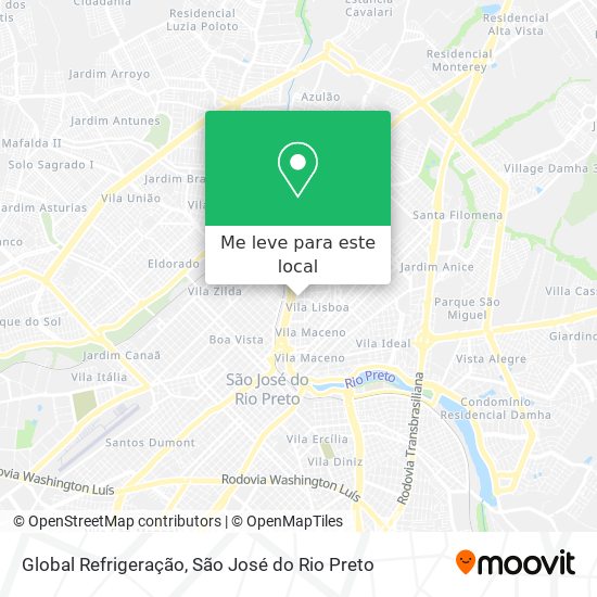 Global Refrigeração mapa