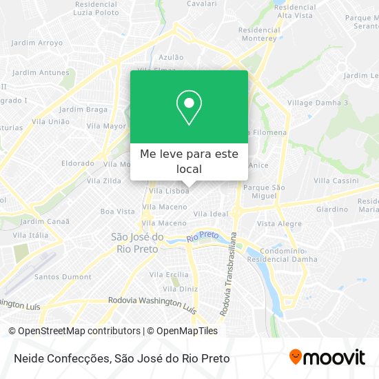 Neide Confecções mapa
