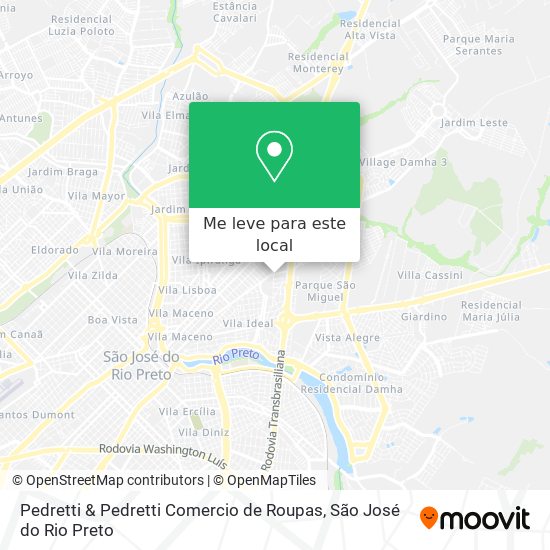 Pedretti & Pedretti Comercio de Roupas mapa