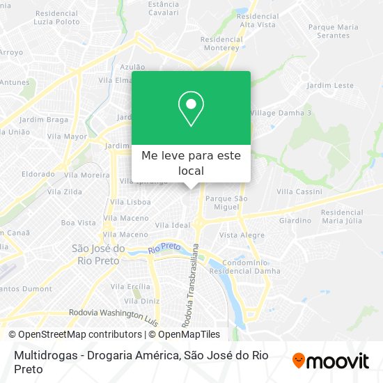 Multidrogas - Drogaria América mapa