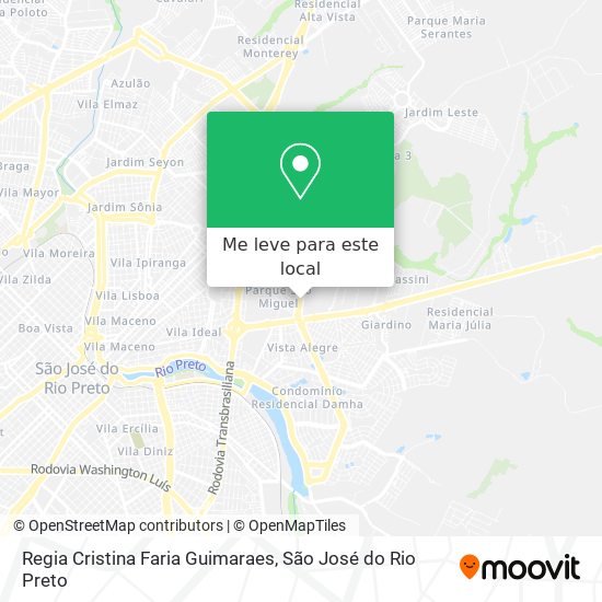 Regia Cristina Faria Guimaraes mapa