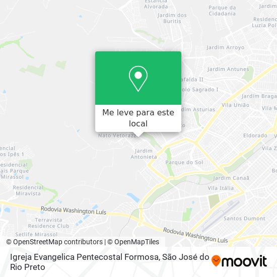 Igreja Evangelica Pentecostal Formosa mapa