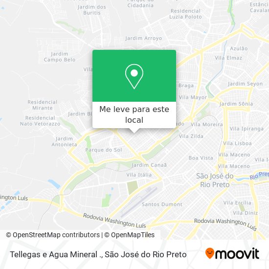 Tellegas e Agua Mineral . mapa