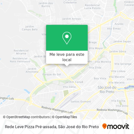 Rede Leve Pizza Pré-assada mapa