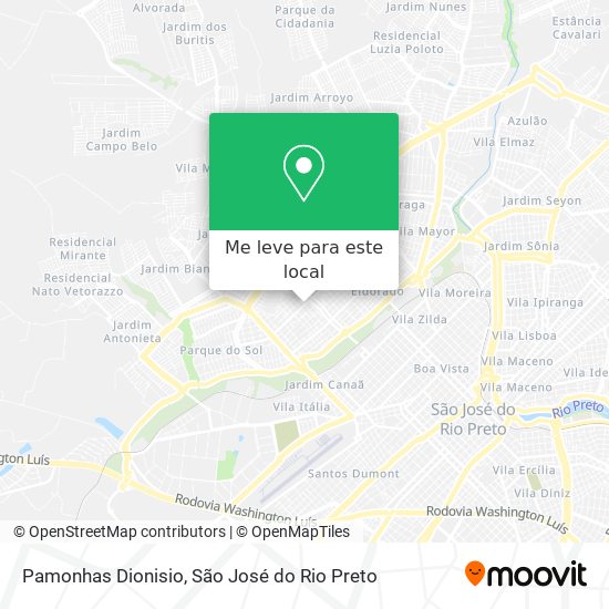 Pamonhas Dionisio mapa