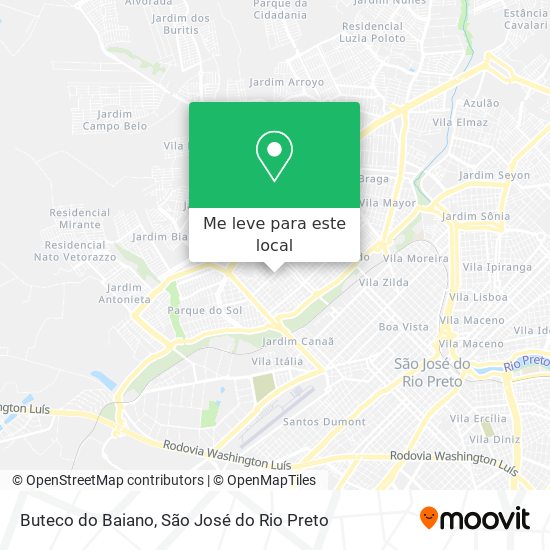 Buteco do Baiano mapa