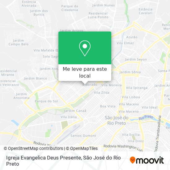 Igreja Evangelica Deus Presente mapa