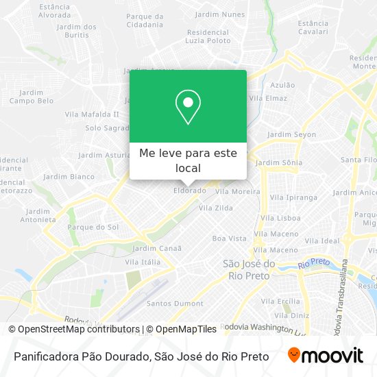 Panificadora Pão Dourado mapa