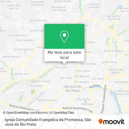 Igreja Comunidade Evangelica da Promessa mapa