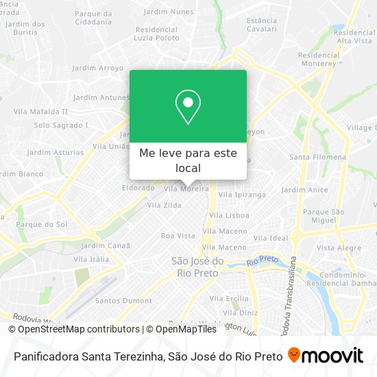 Panificadora Santa Terezinha mapa