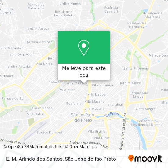 E. M. Arlindo dos Santos mapa