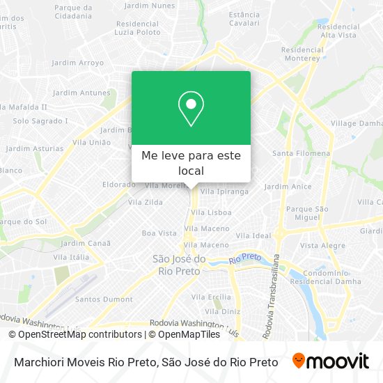 Marchiori Moveis Rio Preto mapa