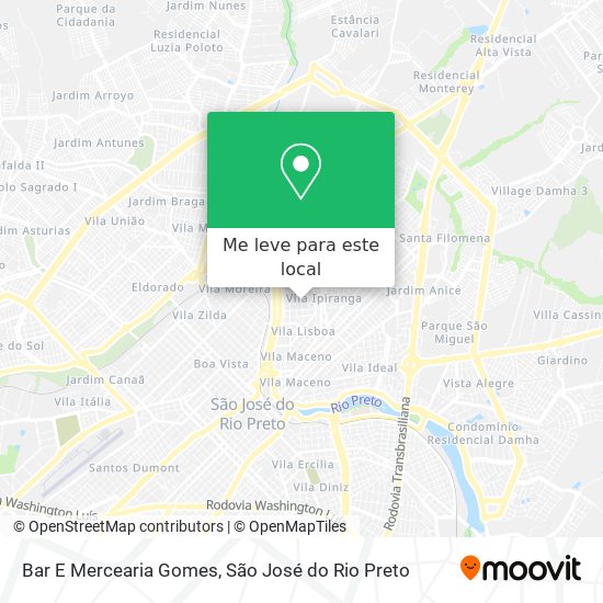 Bar E Mercearia Gomes mapa