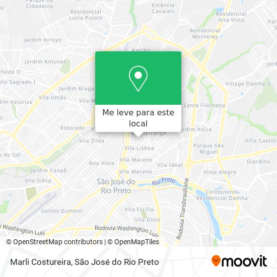 Marli Costureira mapa