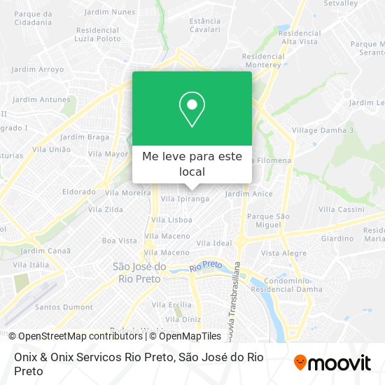 Onix & Onix Servicos Rio Preto mapa