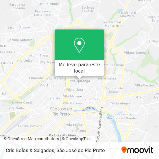 Cris Bolos & Salgados mapa