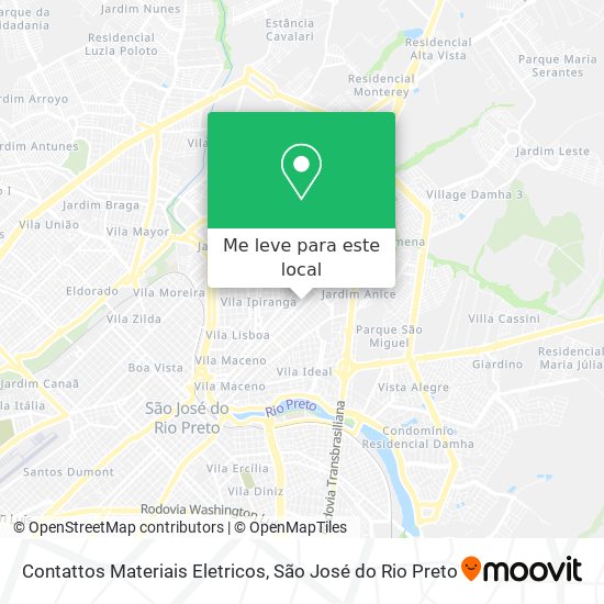 Contattos Materiais Eletricos mapa