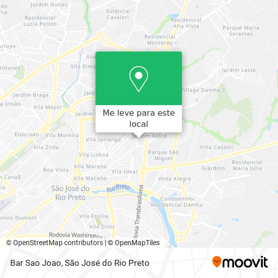 Bar Sao Joao mapa