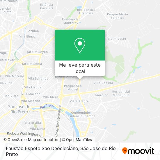 Faustão Espeto Sao Deocleciano mapa