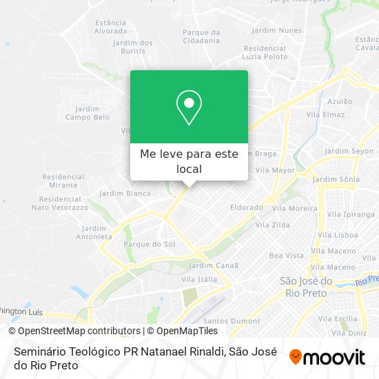 Seminário Teológico PR Natanael Rinaldi mapa